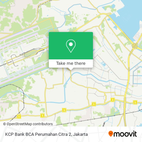 KCP Bank BCA Perumahan Citra 2 map