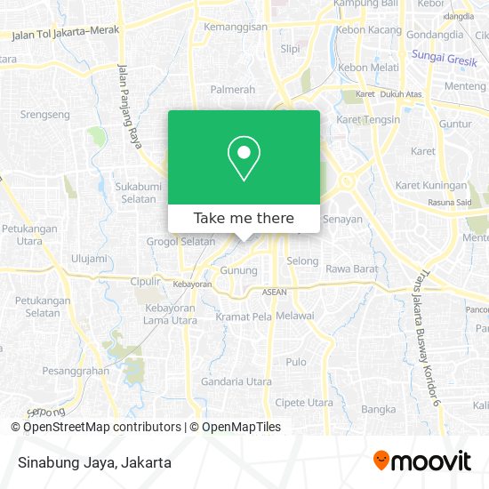 Sinabung Jaya map
