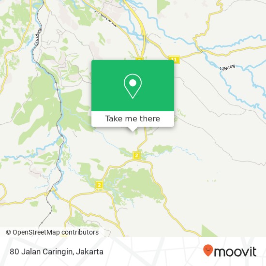 80 Jalan Caringin map