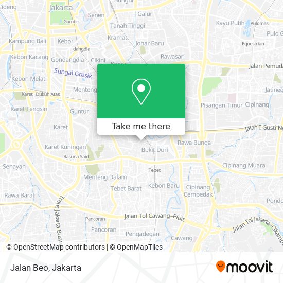 Jalan Beo map