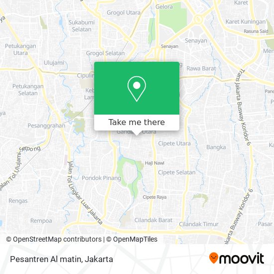 Pesantren Al matin map