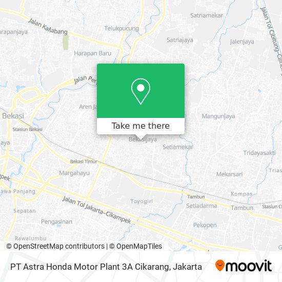 PT Astra Honda Motor Plant 3A Cikarang map