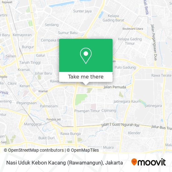 Nasi Uduk Kebon Kacang (Rawamangun) map