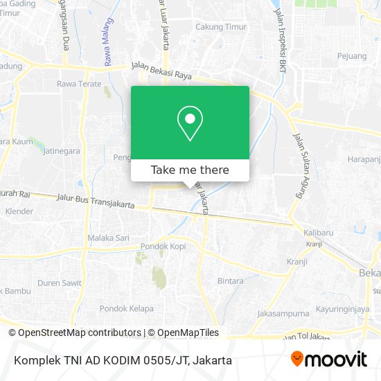 Komplek TNI AD KODIM 0505/JT map