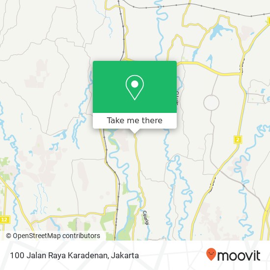 100 Jalan Raya Karadenan map