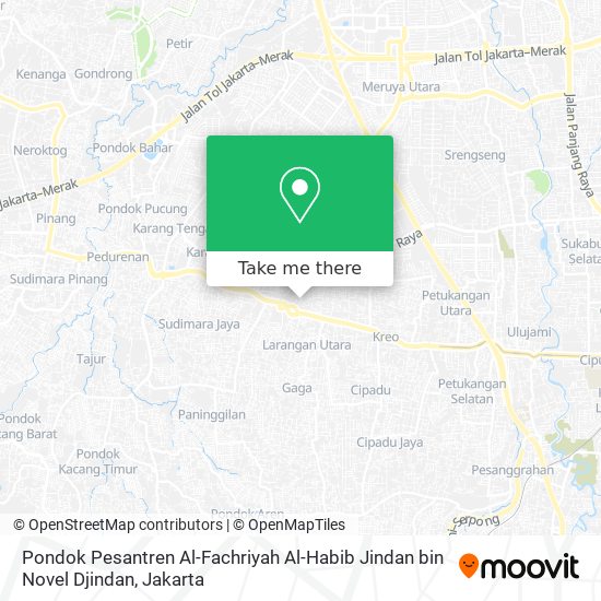 Pondok Pesantren Al-Fachriyah
Al-Habib Jindan bin Novel Djindan map
