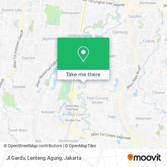 Jl.Gardu, Lenteng Agung map