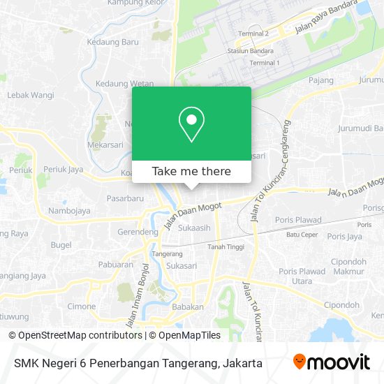 SMK Negeri 6 Penerbangan Tangerang map