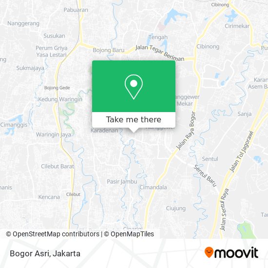 Bogor Asri map