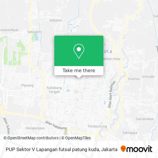 PUP Sektor V Lapangan futsal patung kuda map