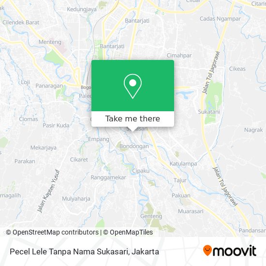 Pecel Lele Tanpa Nama Sukasari map