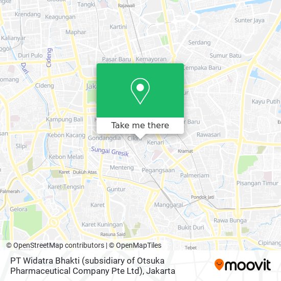 PT Widatra Bhakti (subsidiary of Otsuka Pharmaceutical Company Pte Ltd) map