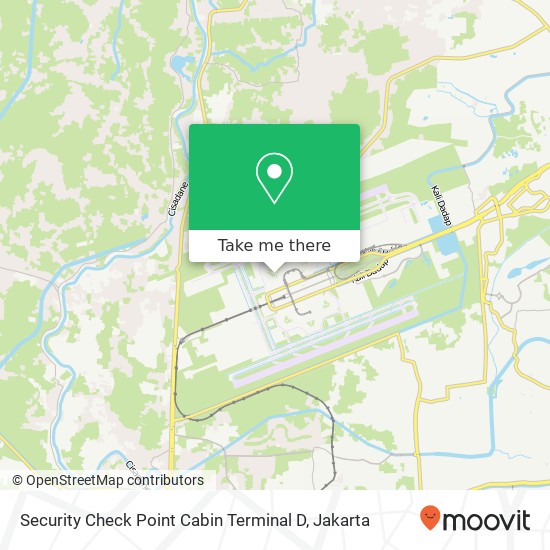 Security Check Point Cabin Terminal D map