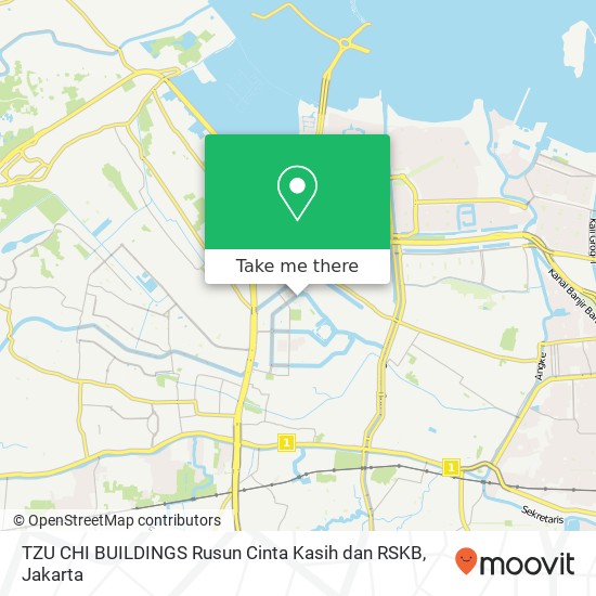 TZU CHI BUILDINGS Rusun Cinta Kasih dan RSKB map