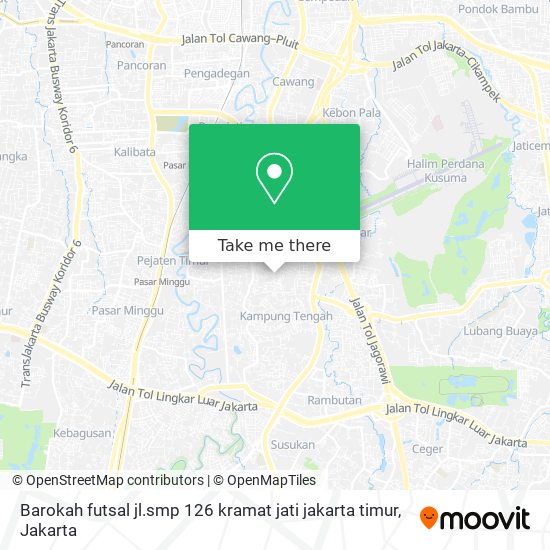 Barokah futsal jl.smp 126 kramat jati jakarta timur map