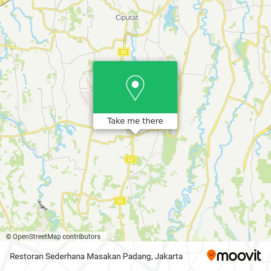 Restoran Sederhana Masakan Padang map