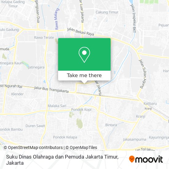 Suku Dinas Olahraga dan Pemuda Jakarta Timur map
