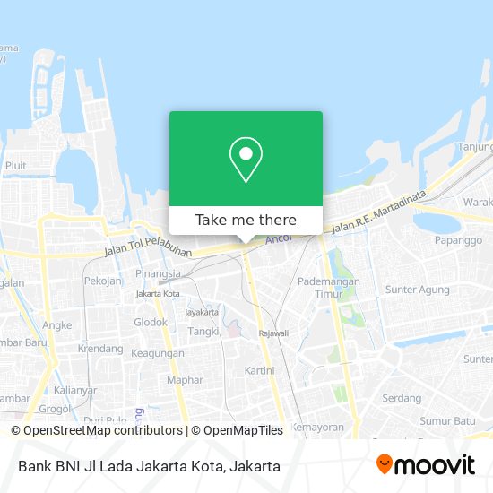Bank BNI Jl Lada Jakarta Kota map