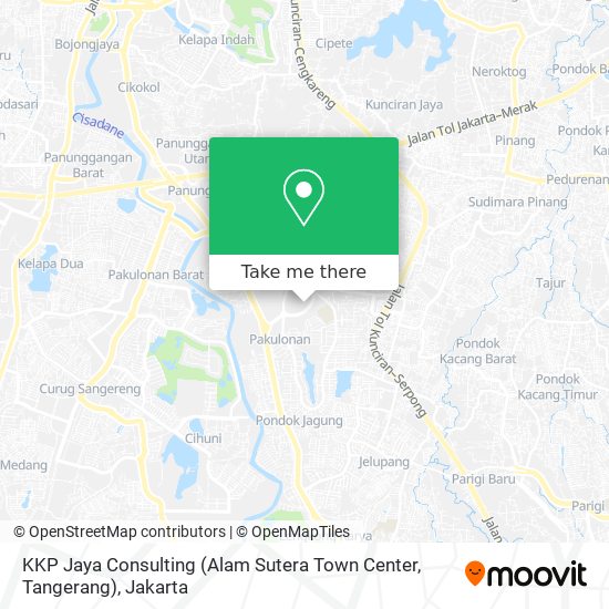 KKP Jaya Consulting (Alam Sutera Town Center, Tangerang) map