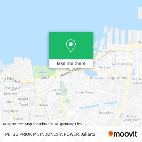 PLTGU PRIOK PT. INDONESIA POWER map