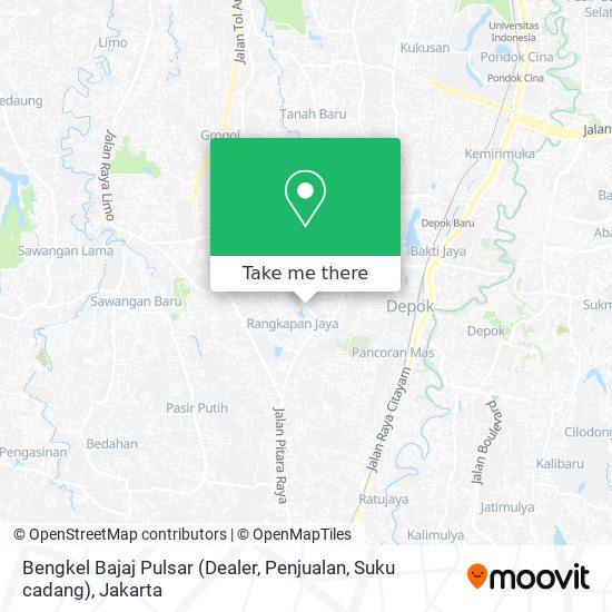 Bengkel Bajaj Pulsar (Dealer, Penjualan, Suku cadang) map