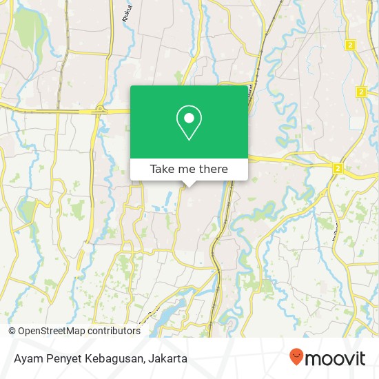 Ayam Penyet Kebagusan map