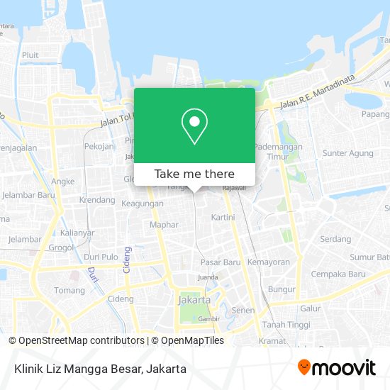 Klinik Liz Mangga Besar map