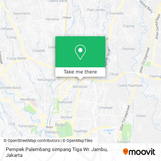 Pempek Palembang simpang Tiga Wr. Jambu map