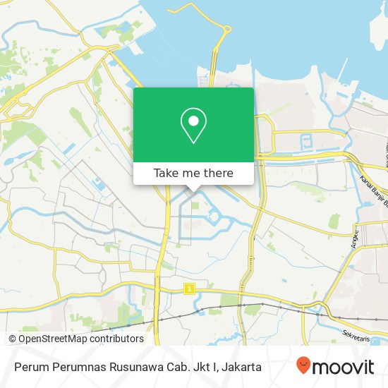 Perum Perumnas Rusunawa Cab. Jkt I map