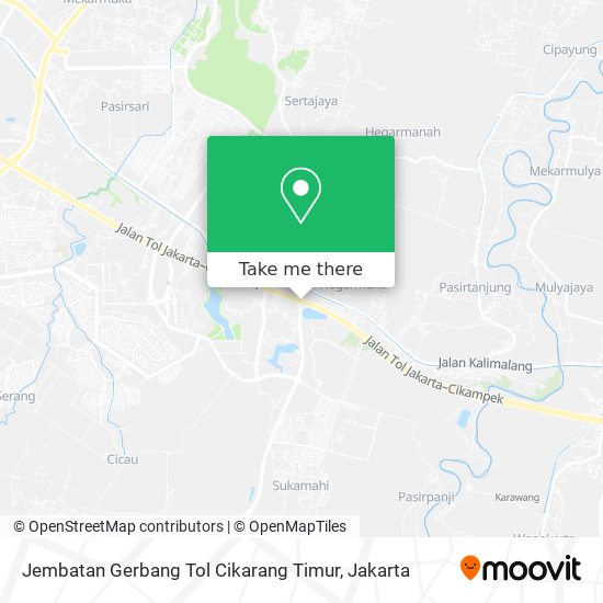 Jembatan Gerbang Tol Cikarang Timur map