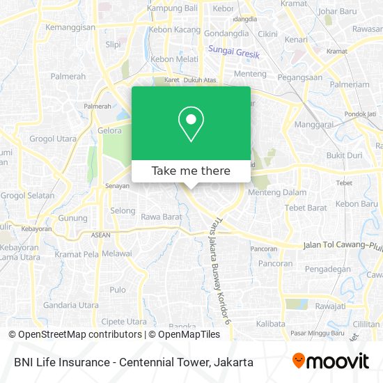 BNI Life Insurance - Centennial Tower map