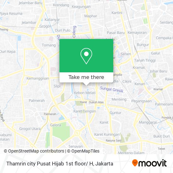 Thamrin city Pusat Hijab 1st floor/ H map