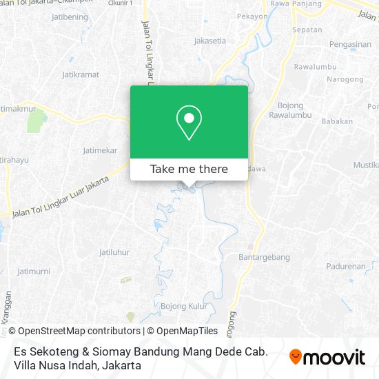 Es Sekoteng & Siomay Bandung Mang Dede Cab. Villa Nusa Indah map