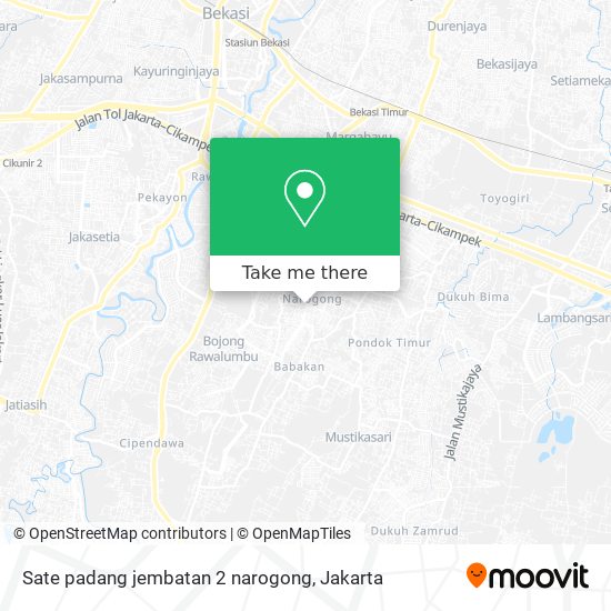 Sate padang jembatan 2 narogong map