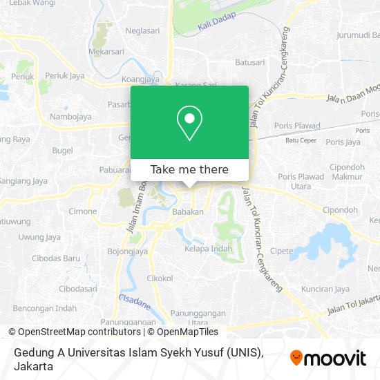 Gedung A Universitas Islam Syekh Yusuf (UNIS) map