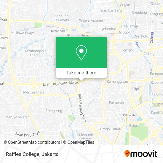 Raffles College map