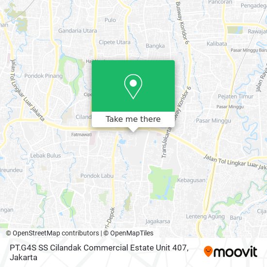 PT.G4S SS Cilandak Commercial Estate Unit 407 map