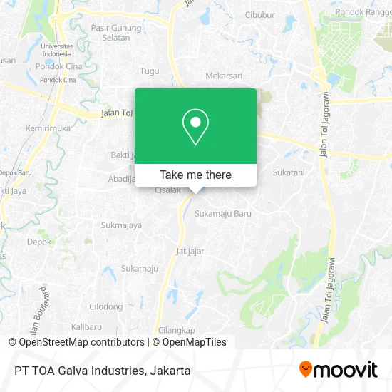 PT TOA Galva Industries map