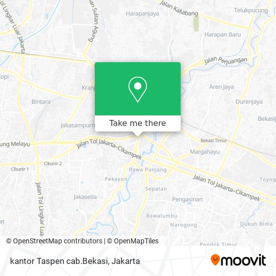 kantor Taspen cab.Bekasi map