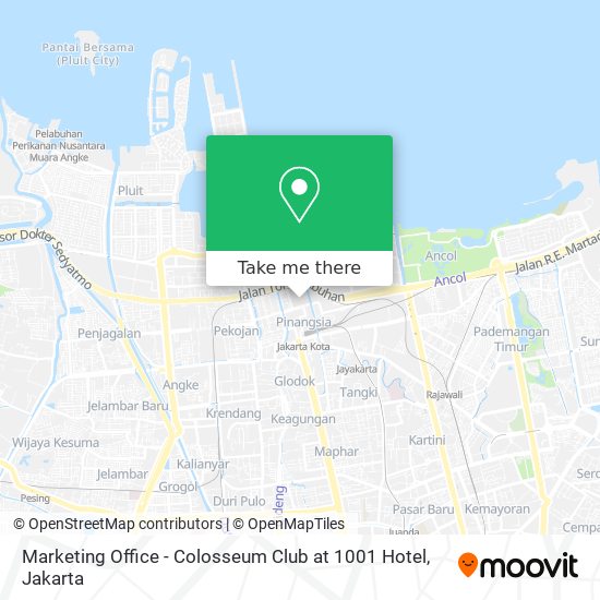 Marketing Office - Colosseum Club at 1001 Hotel map