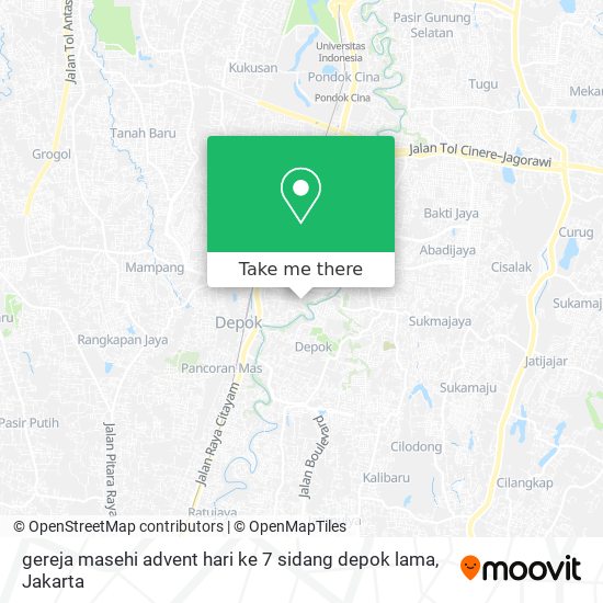 gereja masehi advent hari ke 7 sidang depok lama map