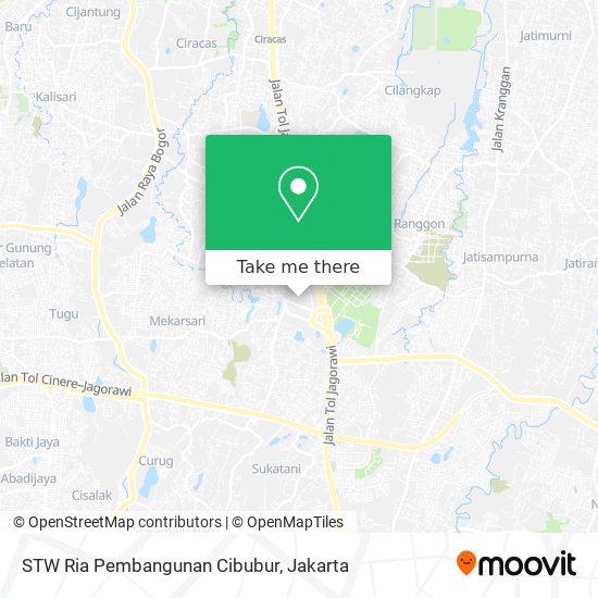 STW Ria Pembangunan Cibubur map