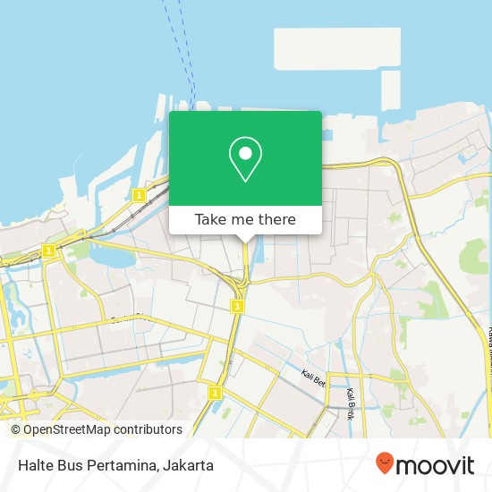 Halte Bus Pertamina map