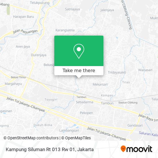 Kampung Siluman Rt 013 Rw 01 map