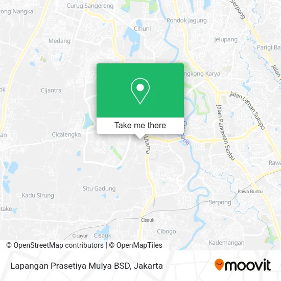 Lapangan Prasetiya Mulya BSD map