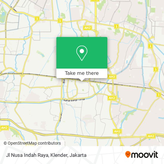 Jl Nusa Indah Raya, Klender map