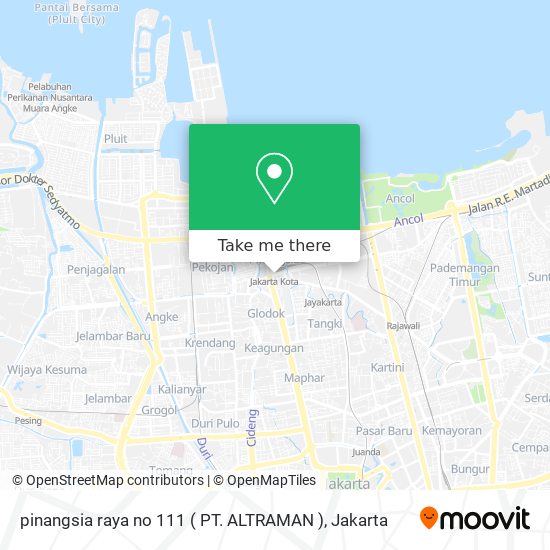 pinangsia raya no 111  ( PT. ALTRAMAN ) map