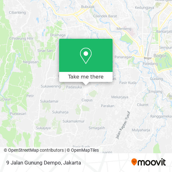 9 Jalan Gunung Dempo map