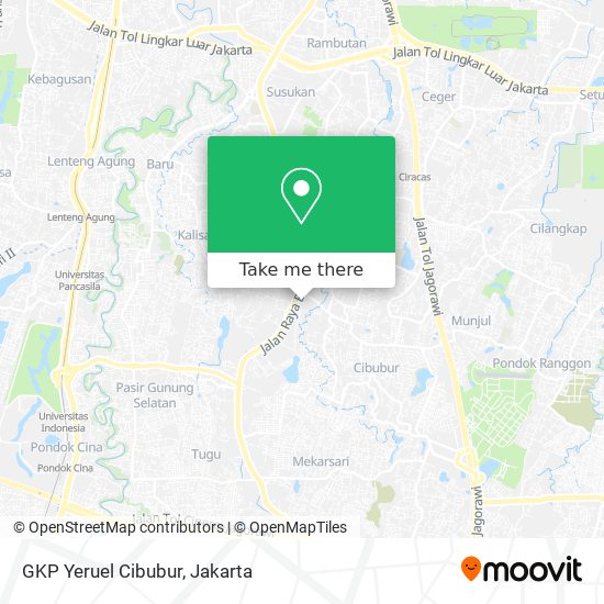 GKP Yeruel Cibubur map