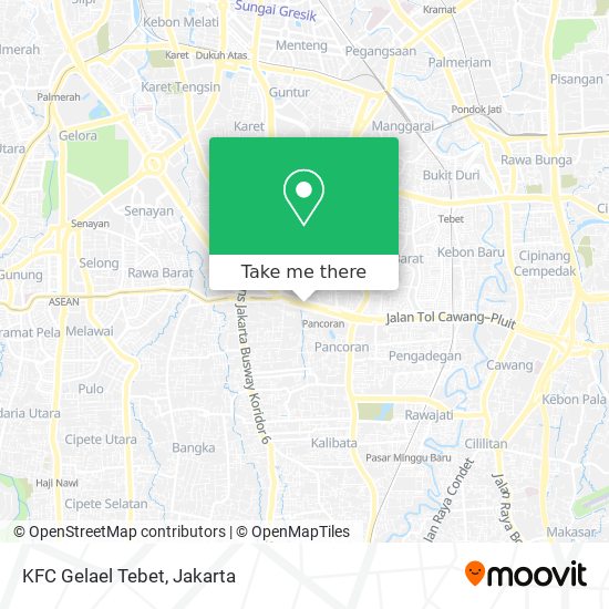 KFC Gelael Tebet map